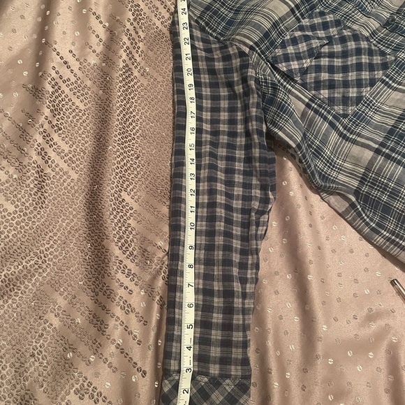 Melissa McCarthy by Seven Women's Patchwork Plaid Shirt – Size 1X - Picture 6 of 6